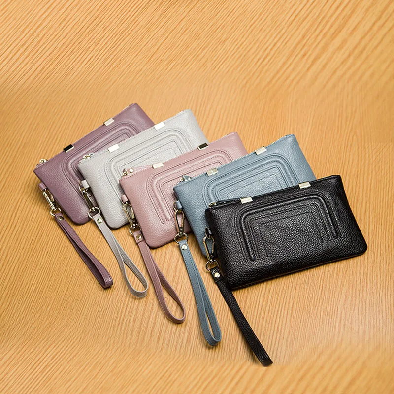 Модные женские кошельки из натуральной кожи для отдыха воловьей на молнии