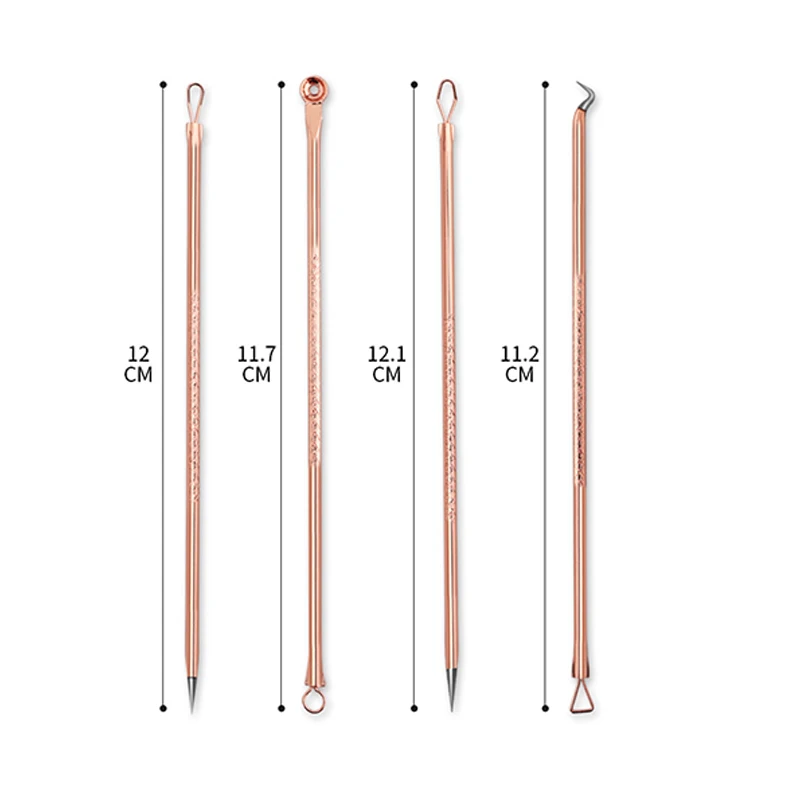 4 шт акне пятна для удаления угрей Extractor черных точек иглы очистки комплект с