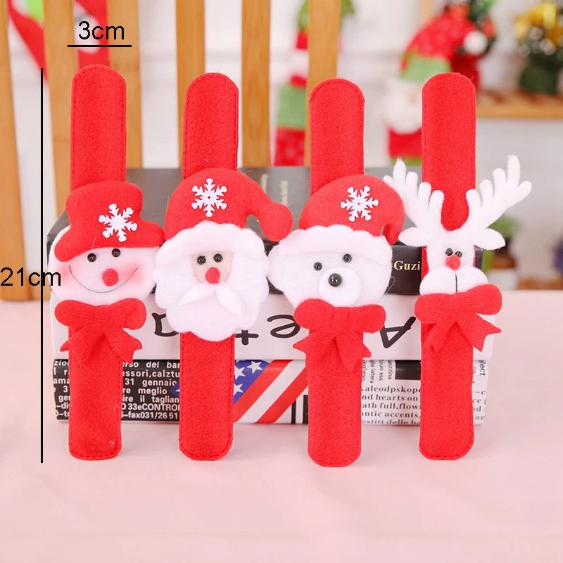 4 шт./упак. Рождественское украшение в виде снеговика/Санта Клаус ПЭТ кольцо с