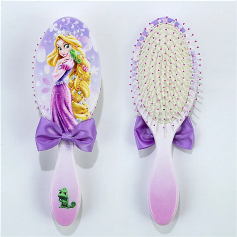Anime Disney Frozen Comb for Girls Princess Minnie Mouse Hair Brushes Hair Care Baby Girl Care Mickey Children's gift Hair Co images - 6
