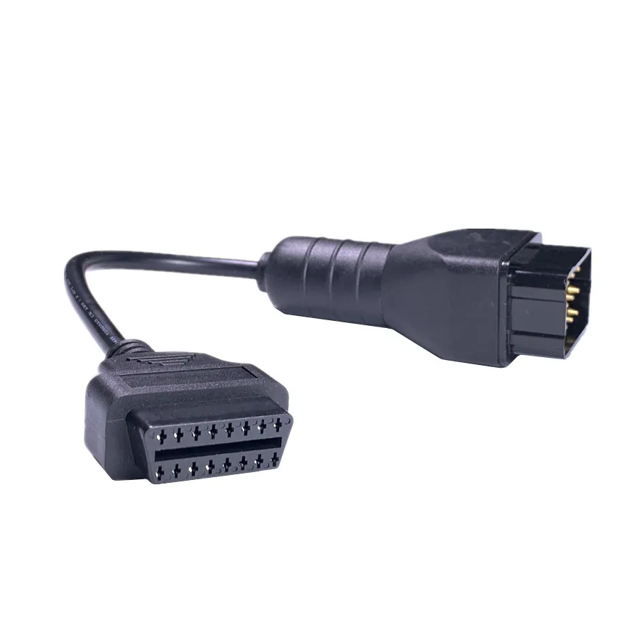 12 Pin 12Pin папа к OBD OBD2 OBDII 16 Женский адаптер автомобильного диагностического