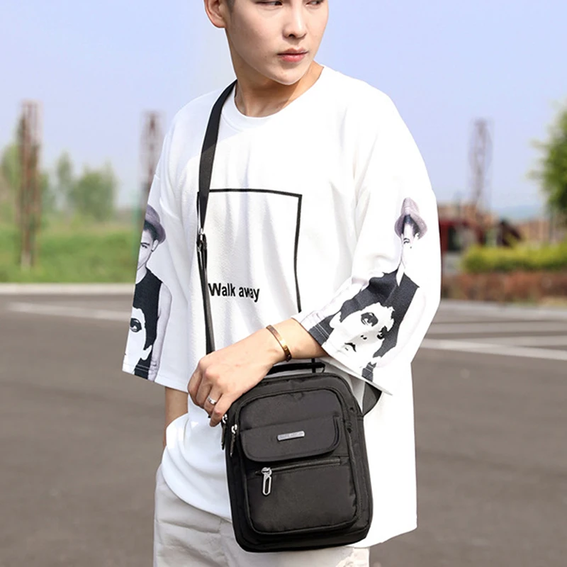 

Vintage Male Messenger Bags Fashion Male's Business Crossbody Shoulder Bag Canvas Shoulder Bag Printing Male Travel Handbag