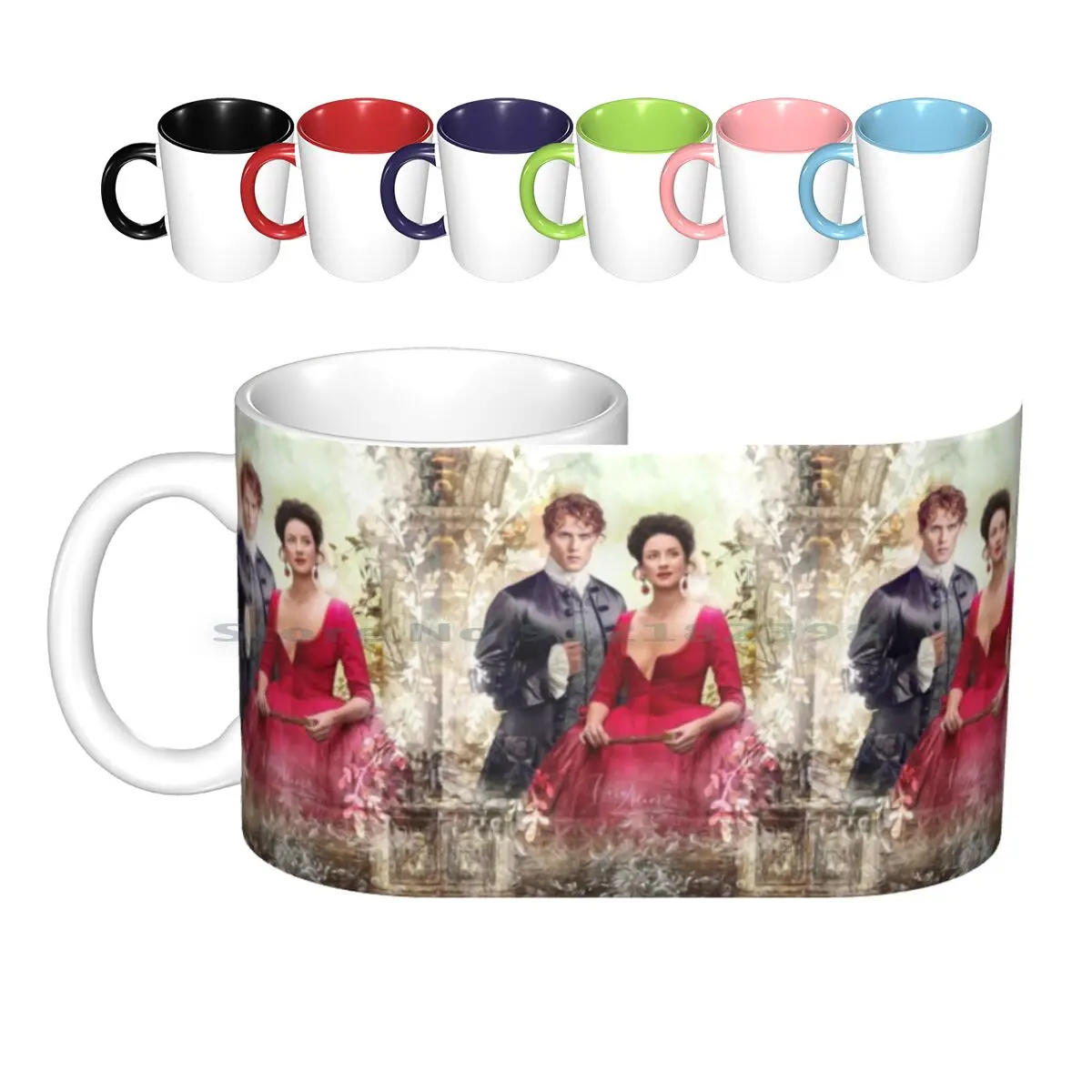

Season 2 Ceramic Mugs Coffee Cups Milk Tea Mug Outlander Show Outlander Creative Trending Vintage Gift Bottle Cup