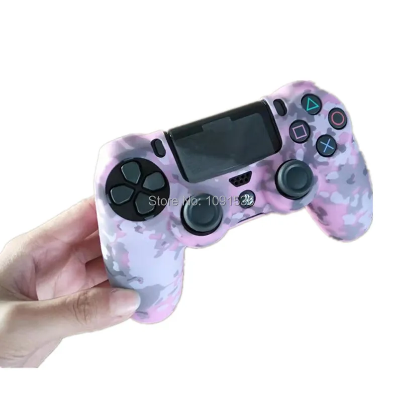 Камуфляжный Мягкий силиконовый чехол защитный чехол для sony Playstation 4 PS4 для Dualshock 4 контроллер для ps4 pro slim