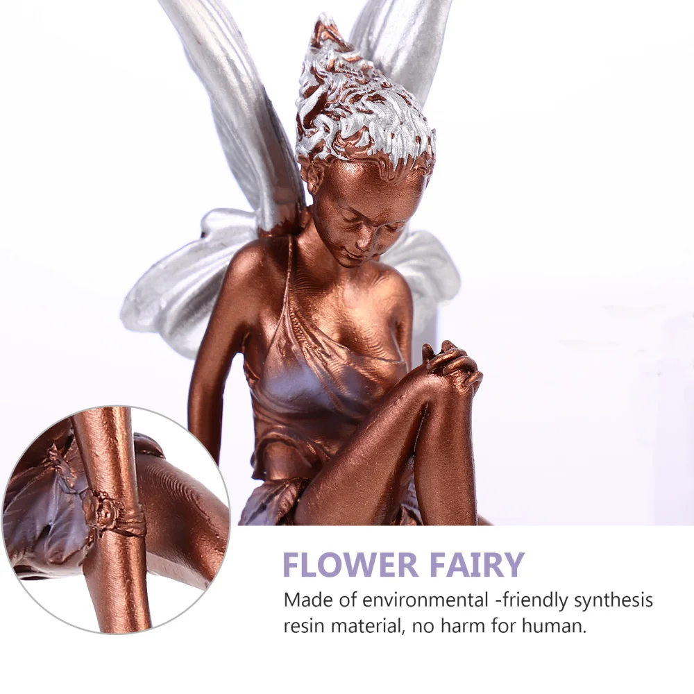 

1pc Stylish Miniature Sculpture Pretty Garden Ornament Premium Girl Sculpture