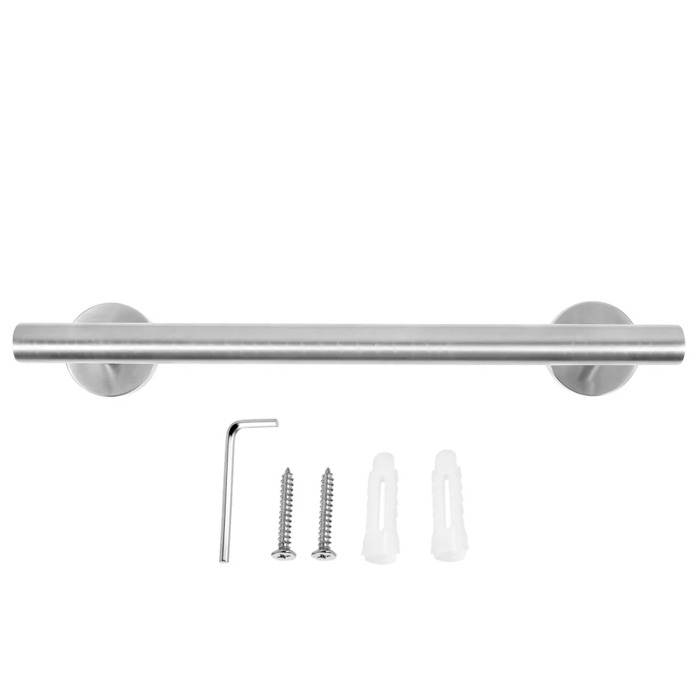 

1pc Wall Mounted Stainless Steel Towel Rack Hanger Practical Towel Bar Holder