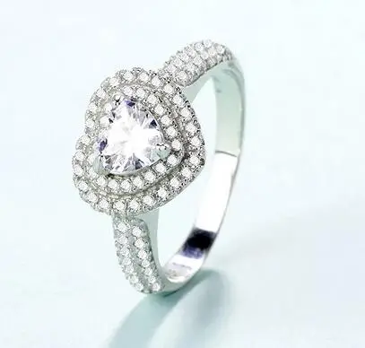 

T714 925 Sterling Silver Personalized Rings For Women Cubic Zirconia Stone Rings