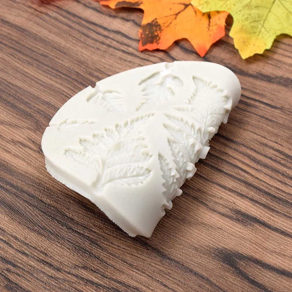 Силиконовая форма для торта сделай сам в форме листа папоротника кухни помадки