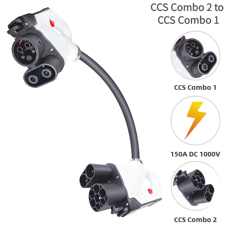 EVSE converter DC1000V 150A CCS2 to CCS1 EV adapter car charging connector
