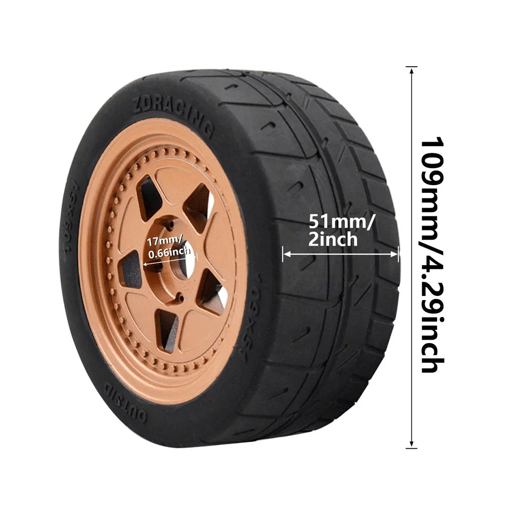 

2 Pcs 8585 Durable And Exquisite Lightweight Portable Wheel And Tire Set For For ARRMA / ZD Racing 1/7 Sports Car