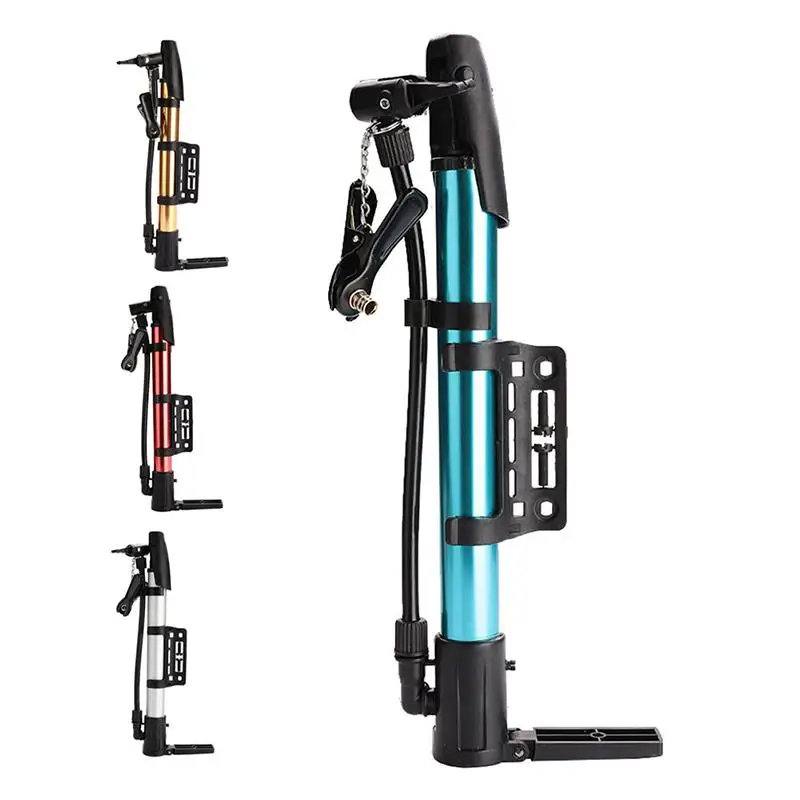 Портативный металлический надувной насос для горного велосипеда 4 цвета