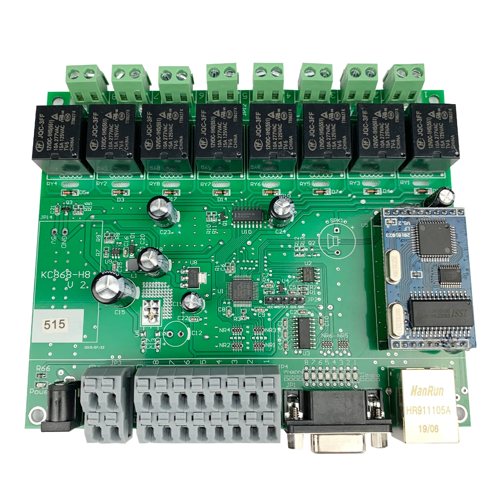 8-канальный сетевой видеорегистратор Ethernet триггерный релейный модуль с GPIO локальной сети Wan RJ45 RS232 TCP IP программы макетная плата "сделай сам" умный дом