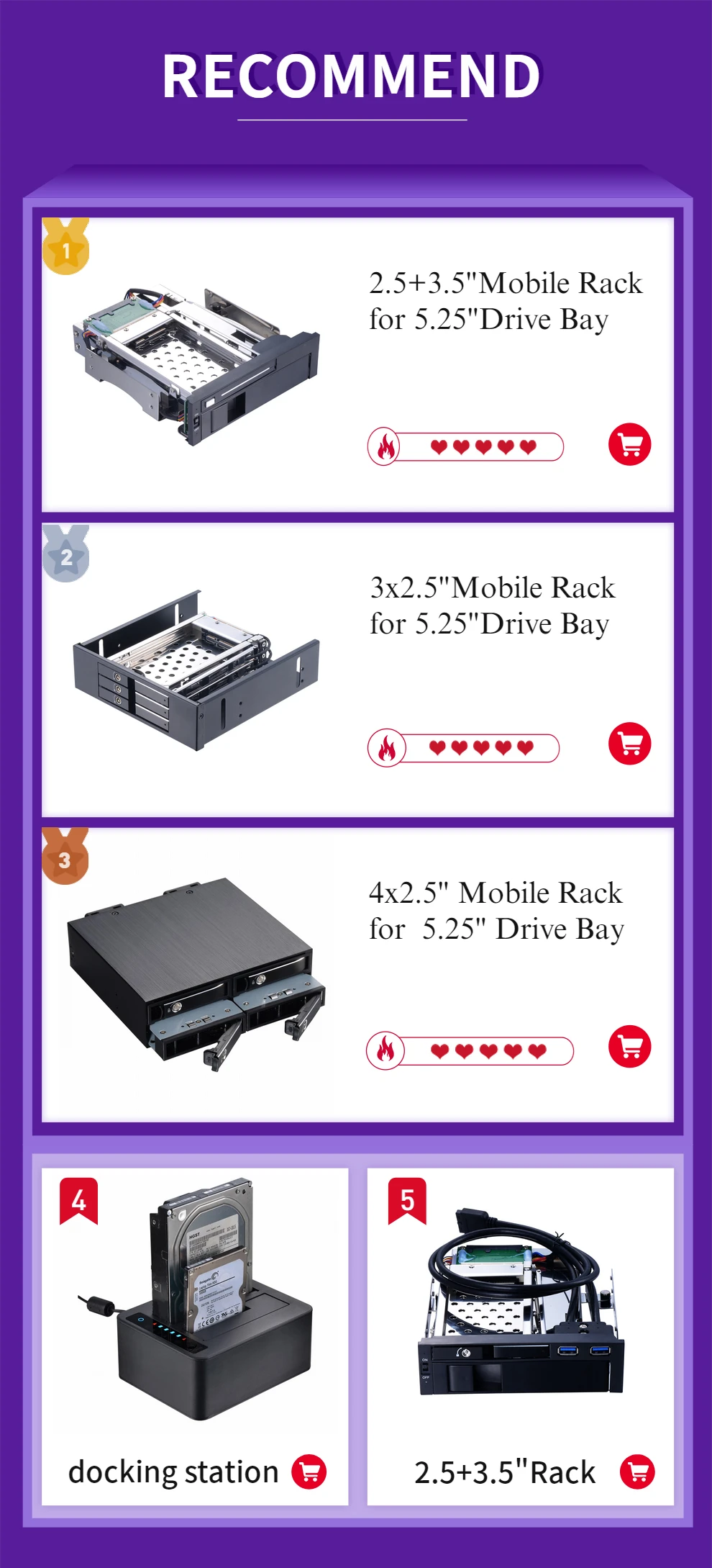 2,5 дюймовый SATA Внутренний HDD/SSD мобильный стеллаж с поддержкой горячей замены толщина 7-9,5 мм HDD/SSD с трубой