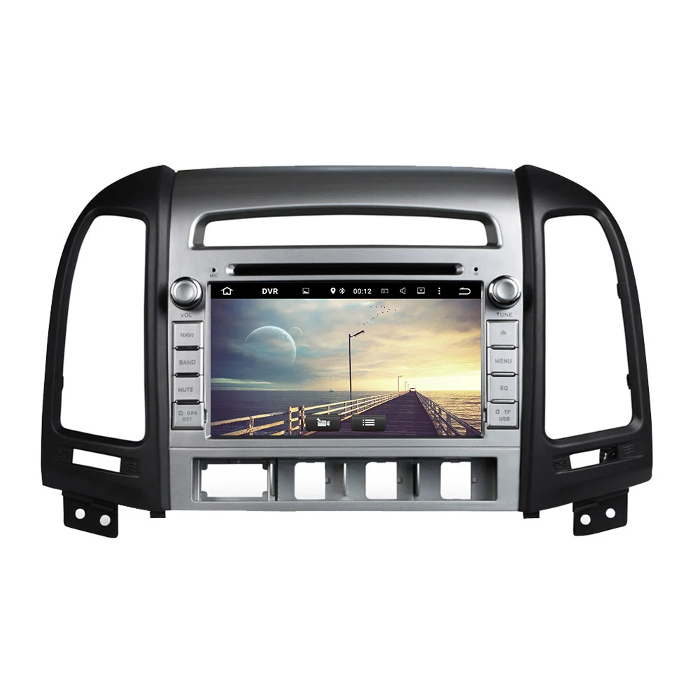 7 &quotPX6 Android 10 0 автомобильный мультимедийный плеер 6 ядро для Hyundai Santa Fe 2006 2011 DVD