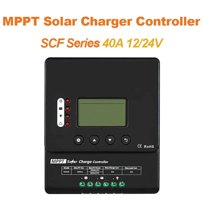 MPPT Солнечный контроллер 40A 60A 48V 36V солнечное зарядное устройство 24V 12V макс. 150VDC