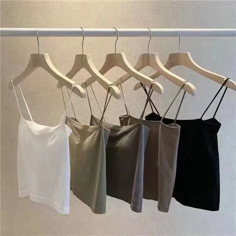 

Sexy Women Crop Top Sleeveless Summer Basic T Shirt Sleeveless Cami Slim Female Tank Tube Top Underwear