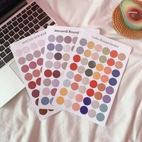 1pcs Stationery Stickers DIY Planet Sticky Paper Kawaii Diary Scrapbooking Round Plants For Decoration Stickers W5X6