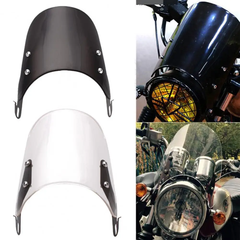 

Wind Deflector Compact 4-point Mount Iron ABS Motorcycle Windscreen for Yamaha/for Honda/for Suzuki/for Kawasaki