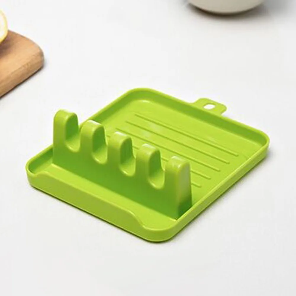 

Plastic Spoon Rest Kitchen Organizer for Fork Spatula Rack Spoon Holder Stand Tableware Storage Rack for Spoon Pot Lid Holder