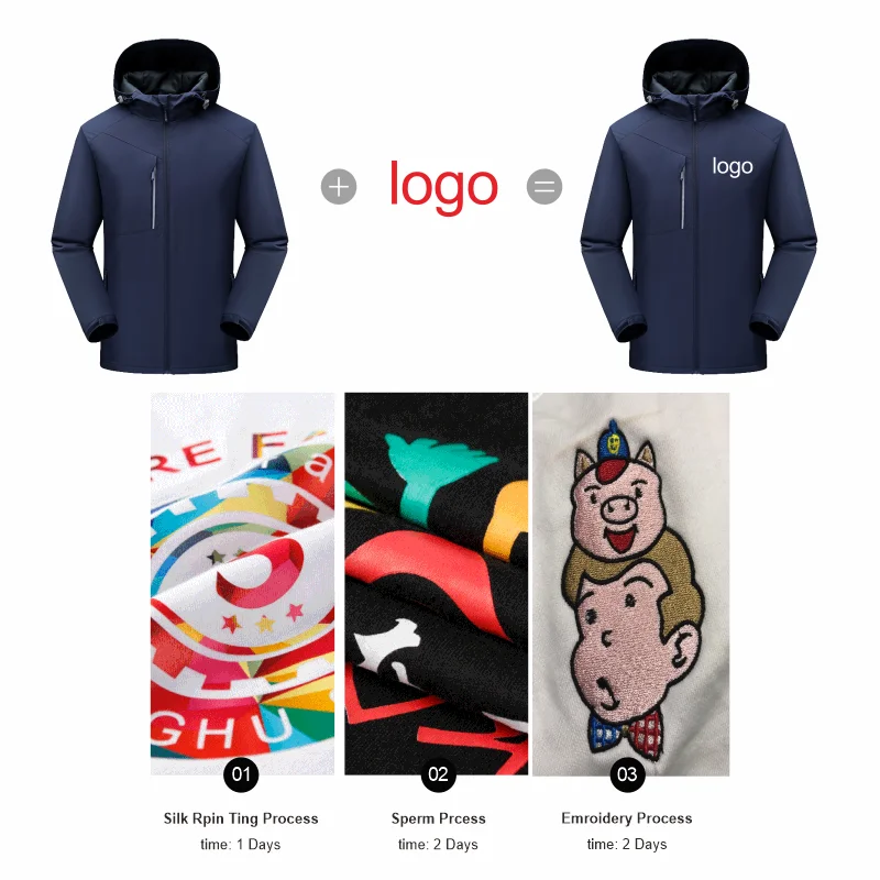 Новая зимняя куртка с логотипом на заказ для мужчин и женщин ветрозащитная