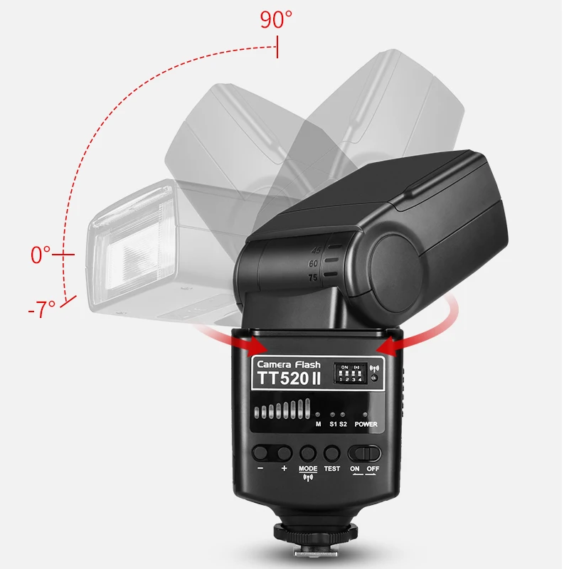 Godox TT520 II камера Вспышка Speedlite с передатчиком триггерный набор универсальная