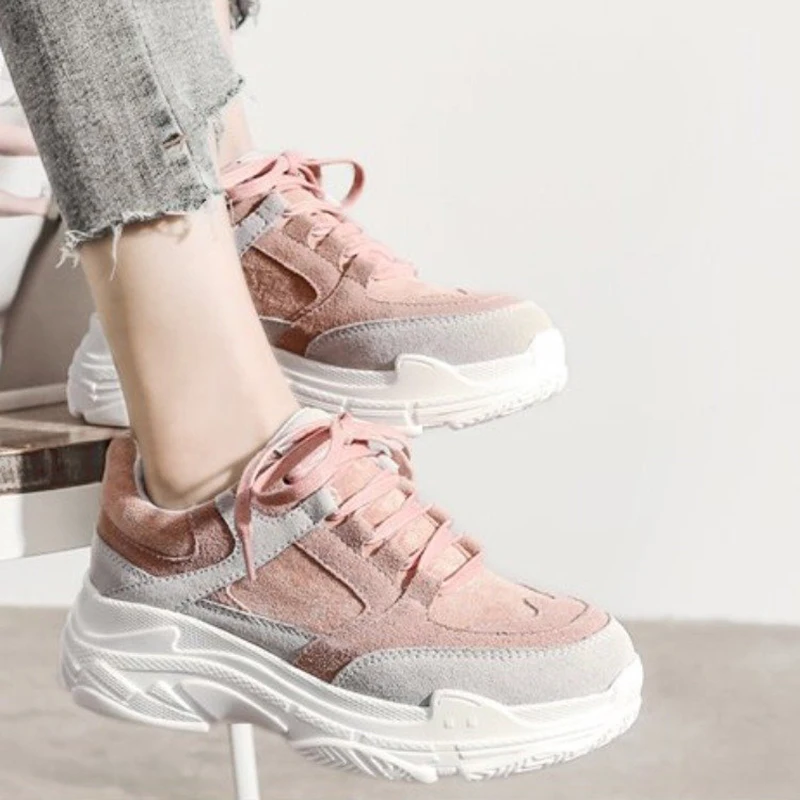 Женская Повседневная обувь модная дышащая прогулочная из сетчатого материала