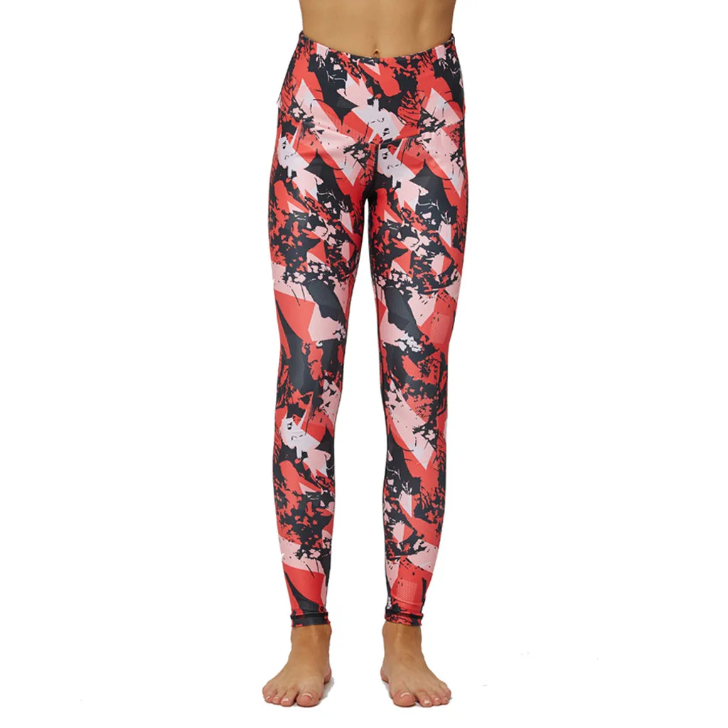 High Waist Women Yoga Pants Push Up Breathable Fitness Sports Leggings Running Tights Sportswear Slim Gym Clothing Female#g4 | Спорт и