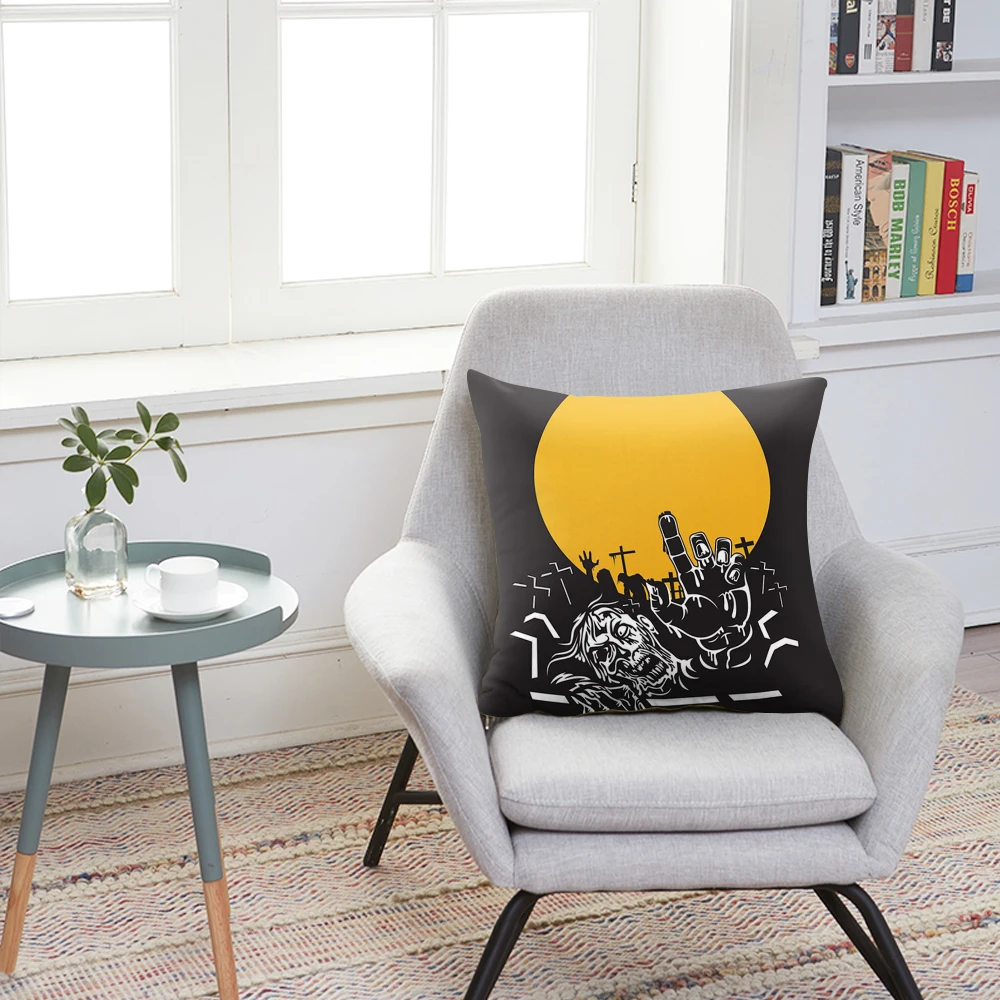 Льняная Наволочка на подушку черно белая полиэфирная наволочка в полоску