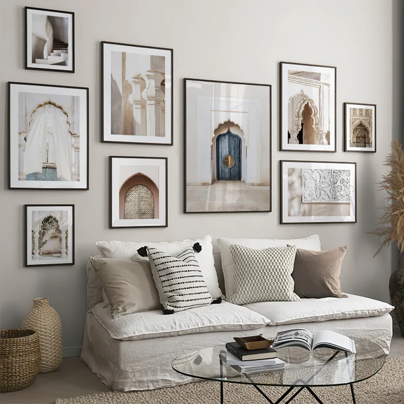 

Скандинавский стиль, марокканская дверь, холст, живопись, строительство, настенные художественные плакаты и принты в скандинавском стиле, н...