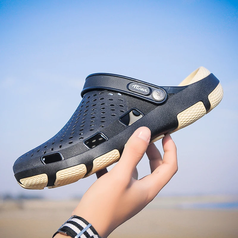Новинка Оригинальные Вьетнамки для сада Водонепроницаемая обувь мужчин