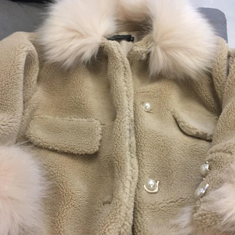 Женская куртка большого размера 5xl из искусственного меха пальто с воротником