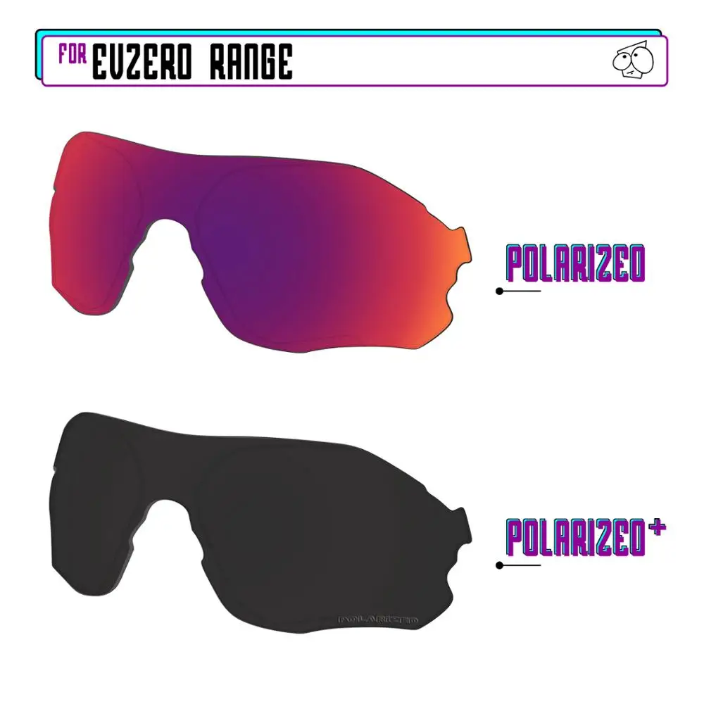 

Поляризованные Сменные линзы EZReplace для солнцезащитных очков Oakley EVZero Range-BlackPPlus-MidnightP