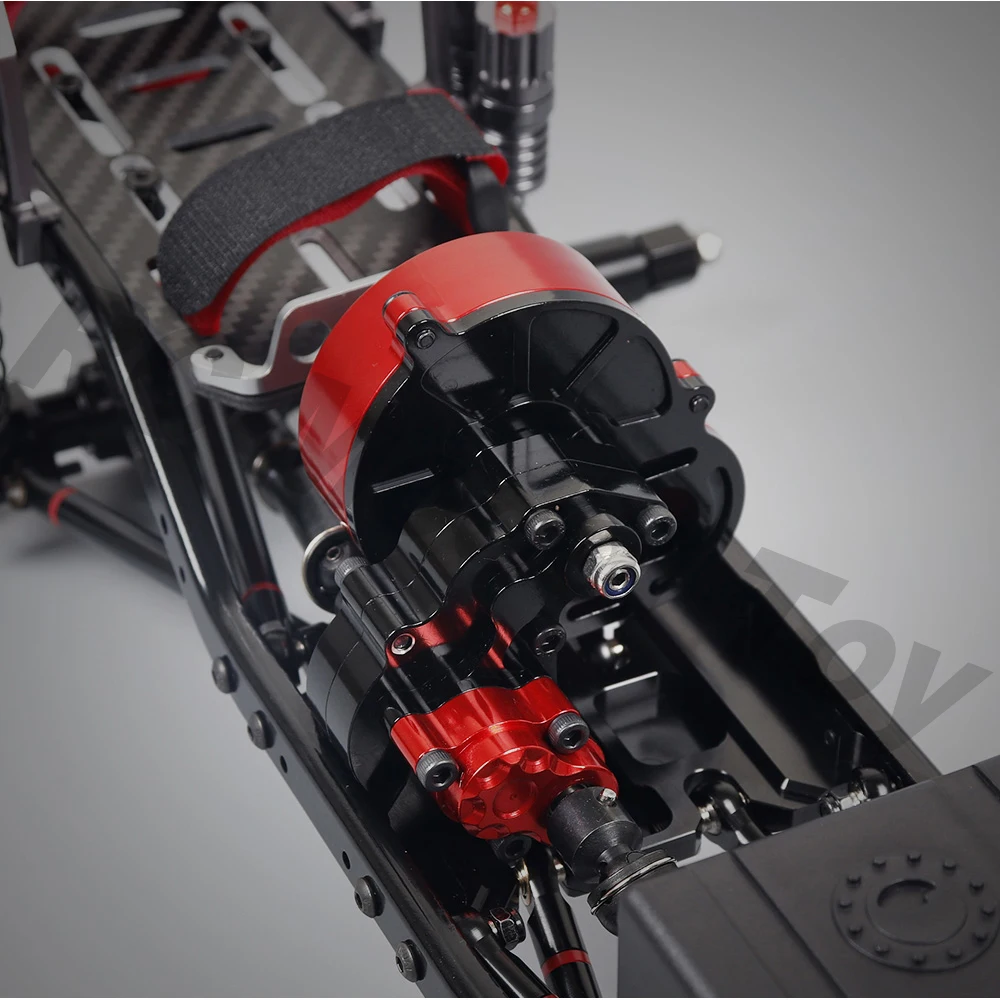 

New All Metal Chassis Builders Kit 313mm 12.3" Wheelbase For 1:10 RC Rock Crawler Car with Reverse Transmission Aluminum Axle