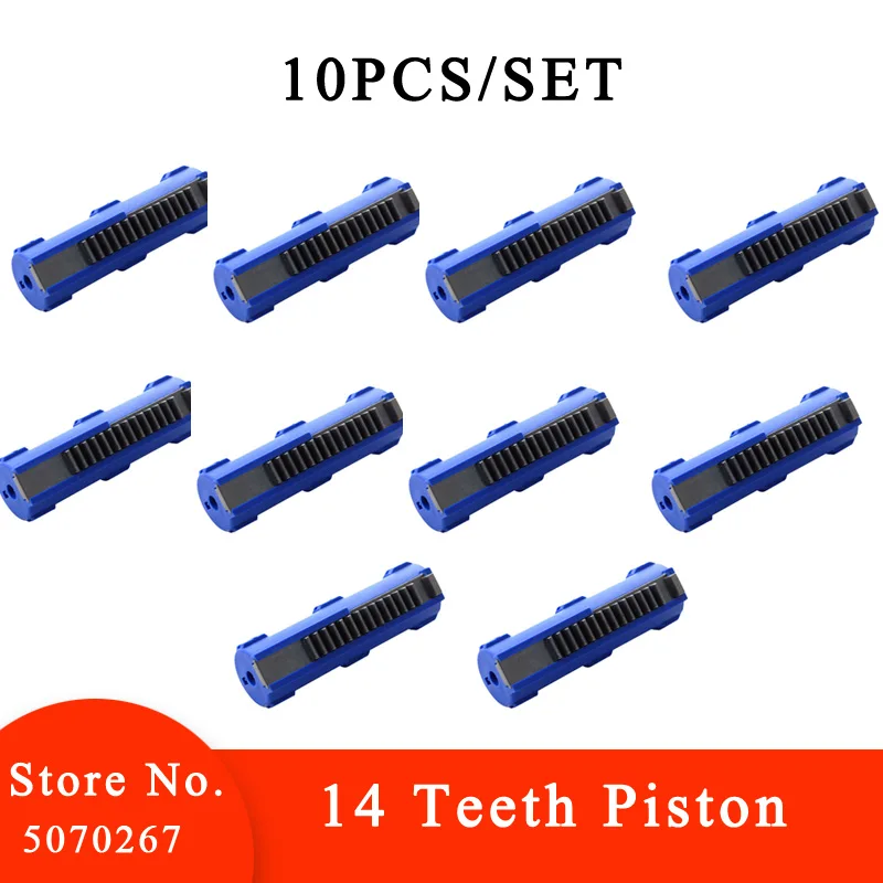 

Поршень Ightweight с полностью усиленным синим волокном стальным редуктором для тактической охоты Airsoft 10 шт./компл.