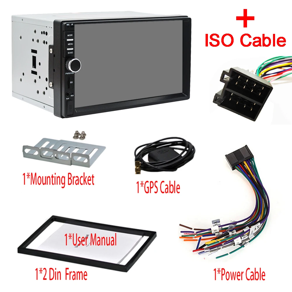 RM-CT0011-ISO Авто " Android 6,0 четырехъядерный 2G+ 32G Универсальный двойной 2Din без dvd автомобильный аудио стерео gps Навигатор Радио комплекты Автомобильный мультимедийный - Цвет: RM-CT0011-ISO
