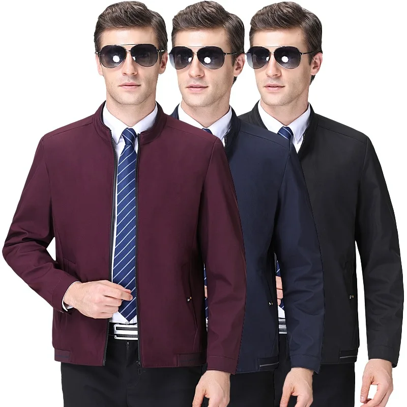 

Men Brand Long Sleeve baseball Jackets business Jacket Windbreaker Zipper fashion Male Outwear Clothing top coat dropshipping