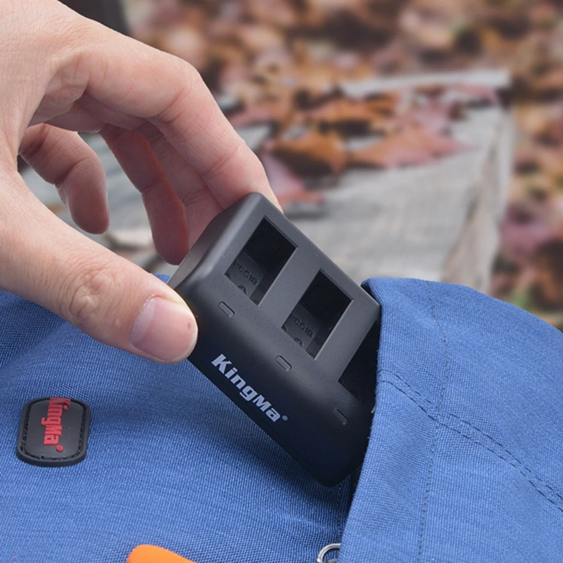 Аккумулятор Go Pro Max с полным декодированием зарядное устройство 3 портами для