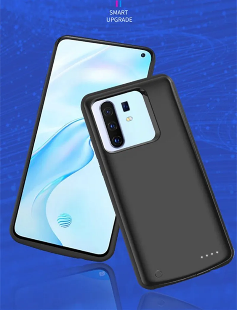 For Vivo X30 X27 Pro 5000mah Battery Charger Case External Slim Silicone shockproof Power Bank Case For Vivo Y5S Y9S S5 Z5X