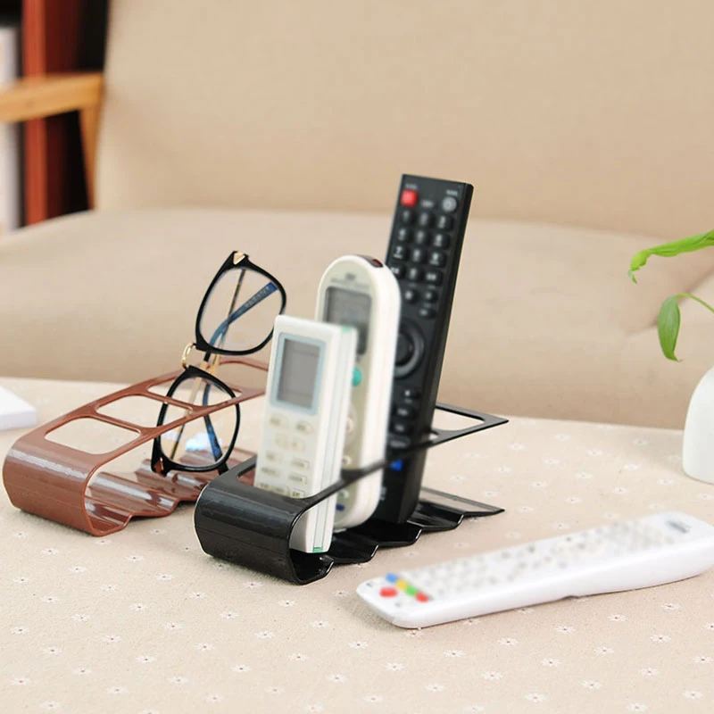 

Remote Control Bracket Practical Four Remote Control Frame Creative Storage Classic Stand Rack Up Shelf Mobile Phone Holder