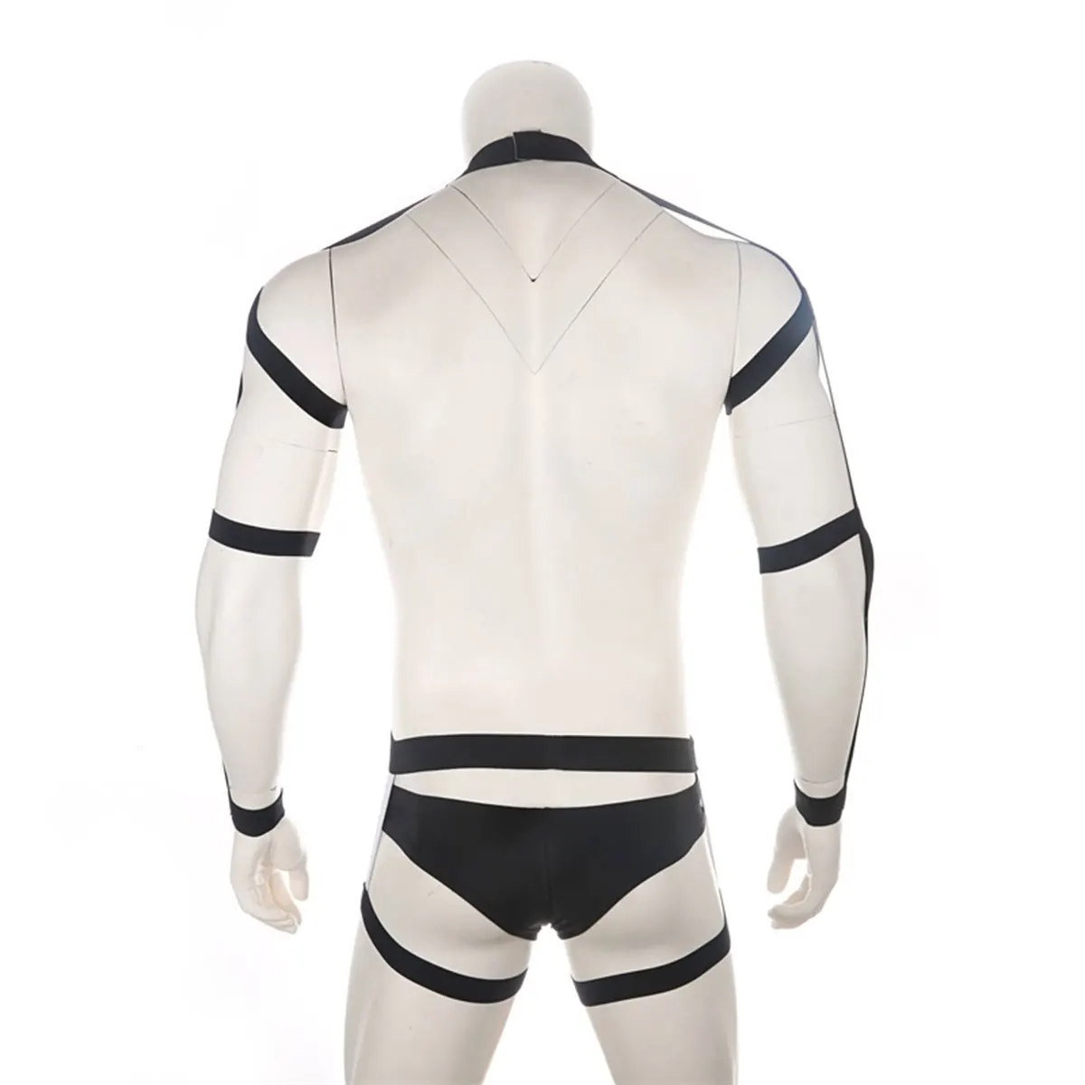 

Men Elastic Body Chest Harness Belt Bodysuit Hot Clubwear Erotic Hollow Out See Through Strap Lingerie Sissy Gay Porno Nightwear