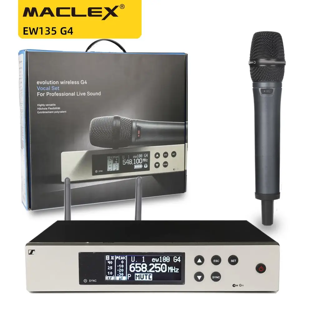 

Беспроводная микрофонная система EW135G4 EW100G4 EW 100 G4 с ручным микрофоном E835S, профессиональный микрофон UHF EW 135 G4