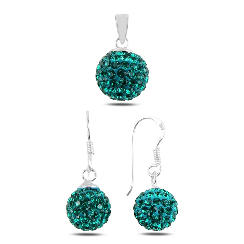 

Серебряный шар Silverlina, набор из кристалла и фианита