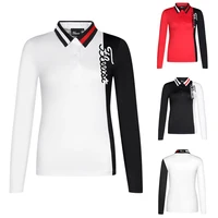 new lidies golf long sleeve breathable t shirt summer free shipping polyester outdoor sports sweat absorbent clothing