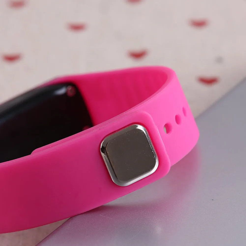 Новые модные спортивные светодиодные женские часы яркого цвета силиконовые