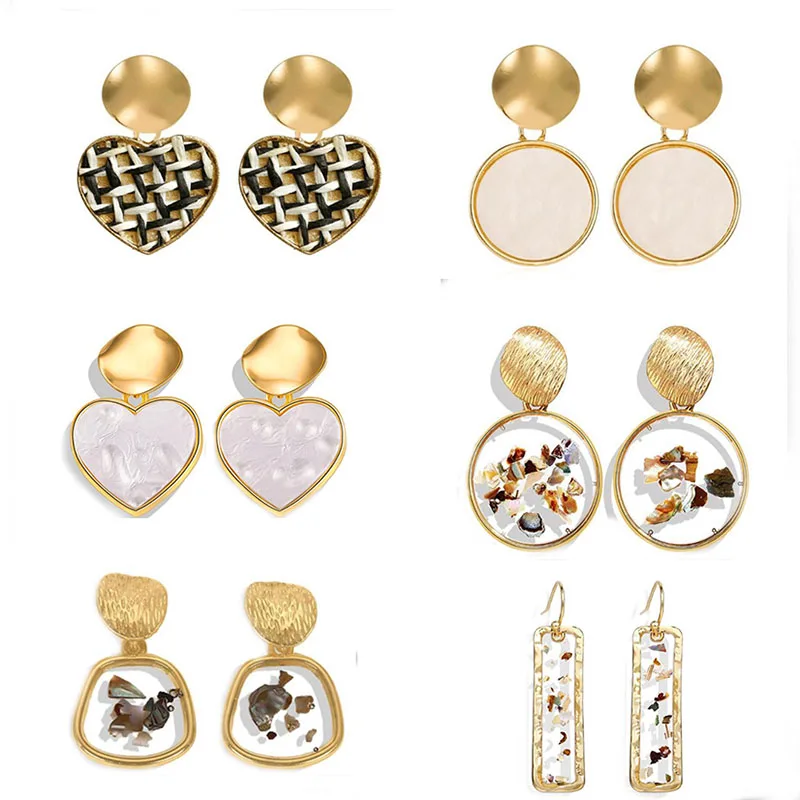 Женские винтажные серьги-подвески в форме сердца | Украшения и аксессуары