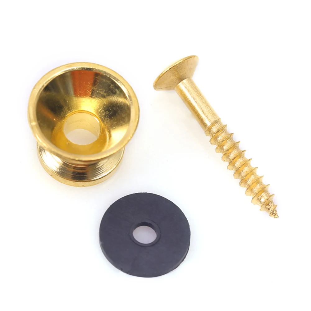 2 stücke gitarre pegs für akustische elektrische bass ukulele gitarre schnalle taste lock pins metall ende locking teile zubehör free g