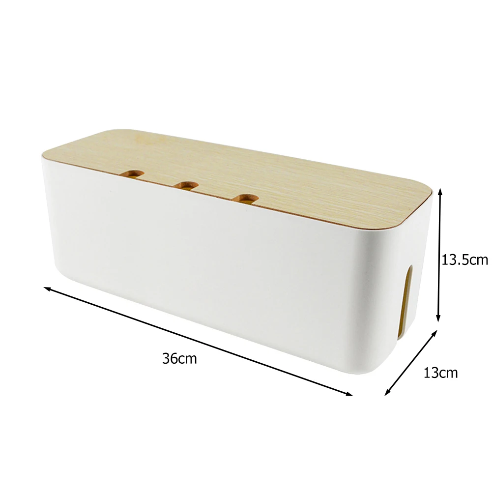

Cable Storage Box Charger Socket Organizer Multi-functional Desktop Network Line Bin Power Strip Wire Anti-Dust Storage Case