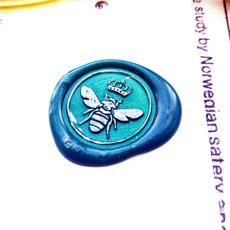 Корона Honeybee восковая печать комплект печатей пчела свадебные приглашения запечатывание воска комплект печатей s индивидуальная восковая печать Подарочная коробка пакет