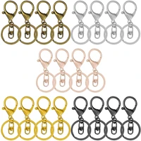 4pcs lobster claw clasp keychain lobster trigger swivel clasps hook clips key ring loop key holders for jewelry making diy craft