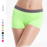womens candy color panties female boxer briefs safety fitness short pants for sport briefs casual sportswear underpanties 2021